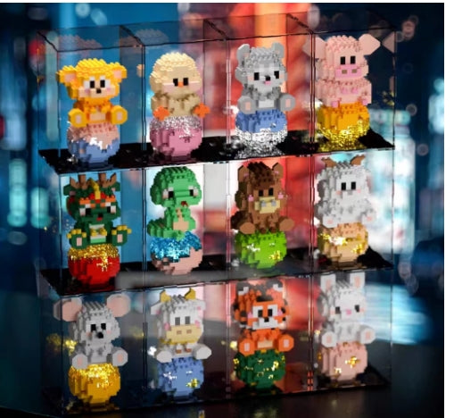 12 Chinese zodiac light up building blocks